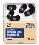 Sectional Contoured Metal Matrices Titanium, Large 10 pcs. № 1.0973T