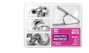 Saddle Contoured Metal Matrices № 1.310 18 pcs (0.050mm) -TOR V M Russia