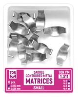 Saddle Contoured Metal Matrices small 1.311 12 pcs №1 (0.050mm) -TOR V M-Russia